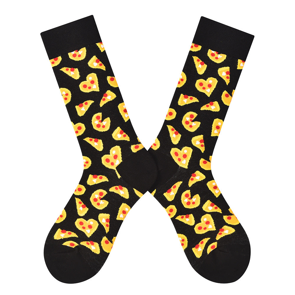 Women’s Whimsical Fauna Long Crew Socks – Cute Four-Season Cotton-Blend Socks
