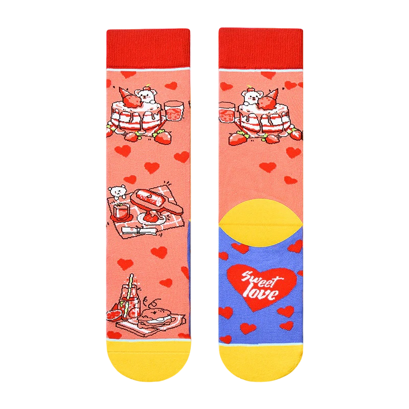 Women’s Playful Animal Figure Long Socks – Casual Cotton-Blend Fall Winter Socks