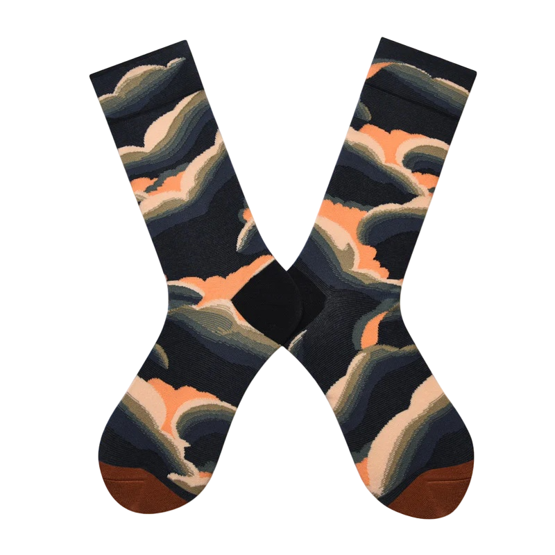 Women’s Wild Garden Crew Socks – Romantic French-Inspired Botanical Socks