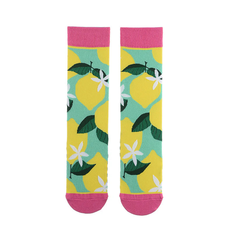 Women’s Desert Doodle Tube Socks – Playful Plant-Inspired Casual Socks