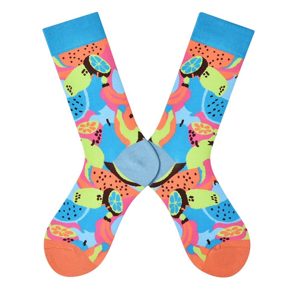 Women’s Joyful Animal Crew Socks – Colorful Cotton-Blend All-Season Socks