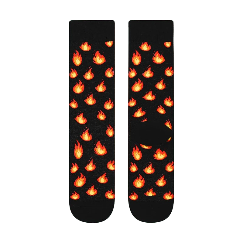 Women’s Charming Character Crew Socks – Playful Fall Winter Cotton-Blend Socks