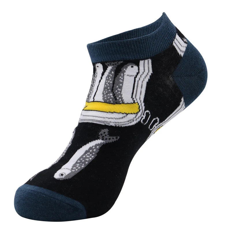 Men’s Fresh Fruit Ankle Socks – Thin Moisture-Absorbing Casual Socks
