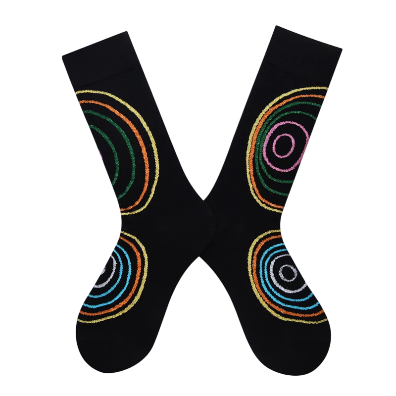 Women’s Woodland Botanical Crew Socks – French-Inspired Fall Fashion Socks