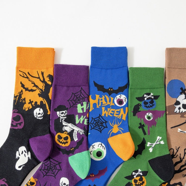 Halloween Crew Socks - Orange