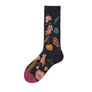 Women’s French-Inspired Face Mismatched Crew Socks – Korean-Style Couple Socks