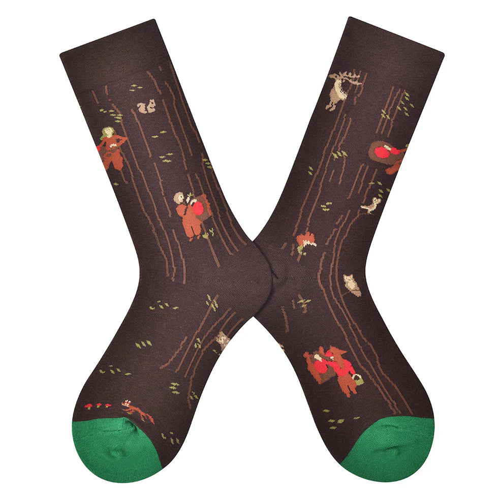 Women’s Parisian Color-Pop Mid-Calf Socks – Minimal Everyday Casual Socks