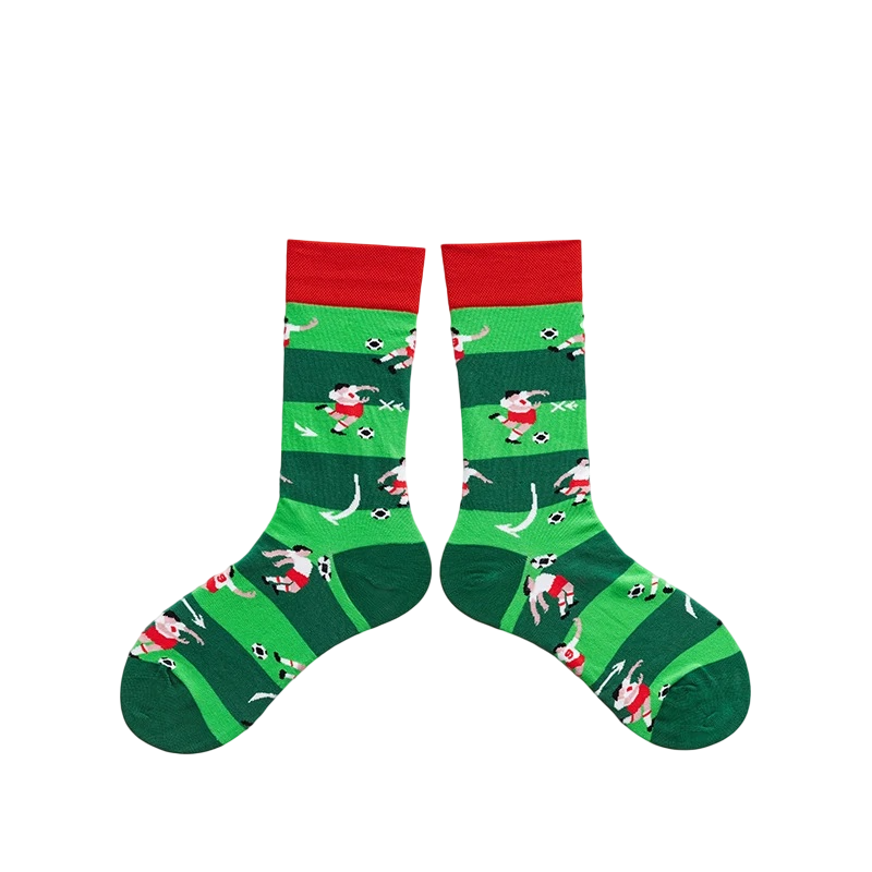 Unisex Graphic Icon Long Crew Socks – Quirky Cool-Season Matching Socks