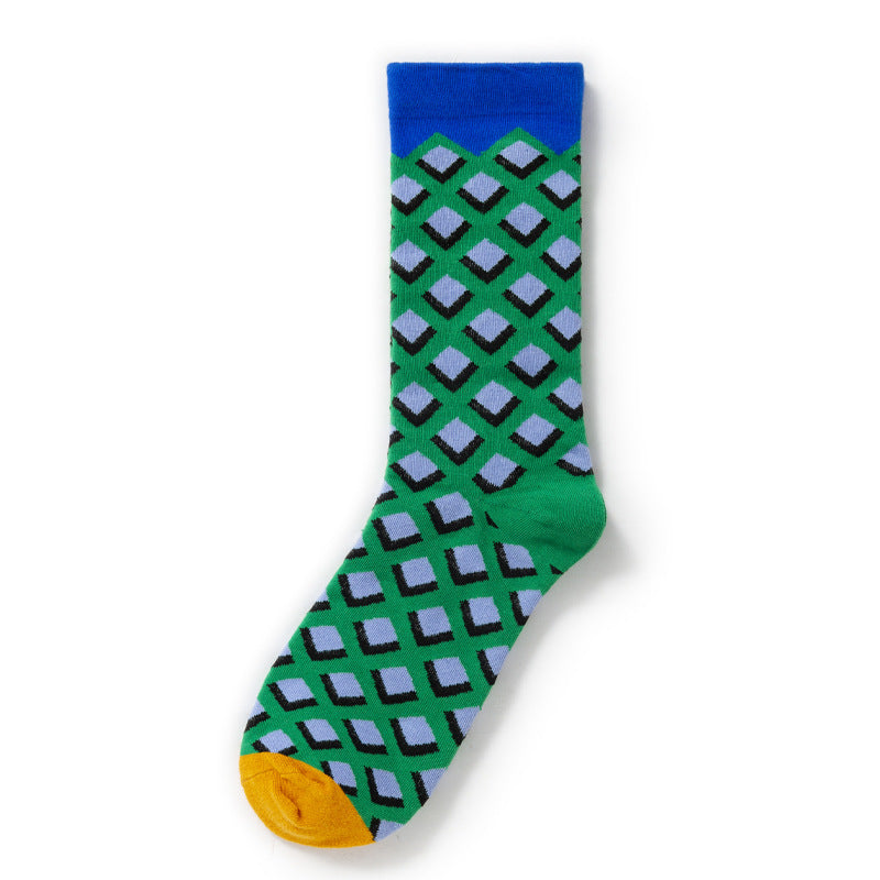 Gallery Edit Art-Inspired Combed Cotton Crew Socks