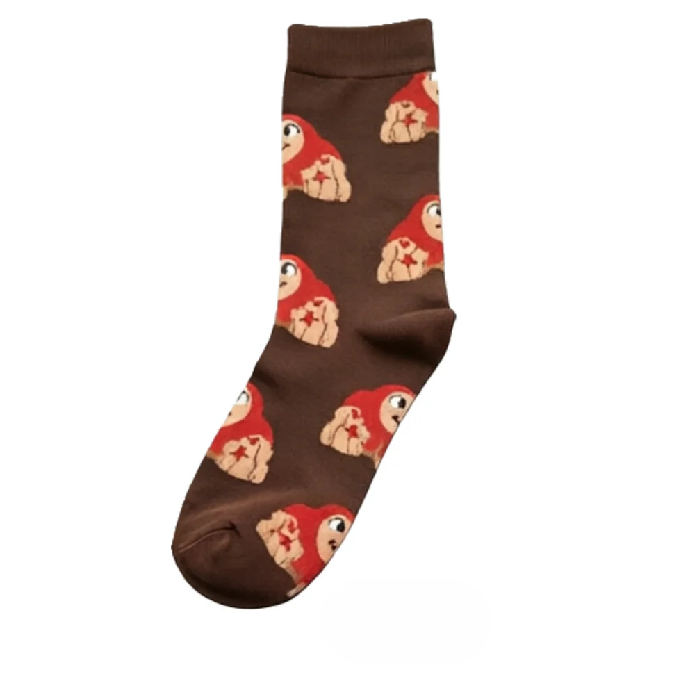 Women’s Cartoon Animal Long Crew Socks – Casual Cotton Athletic Socks