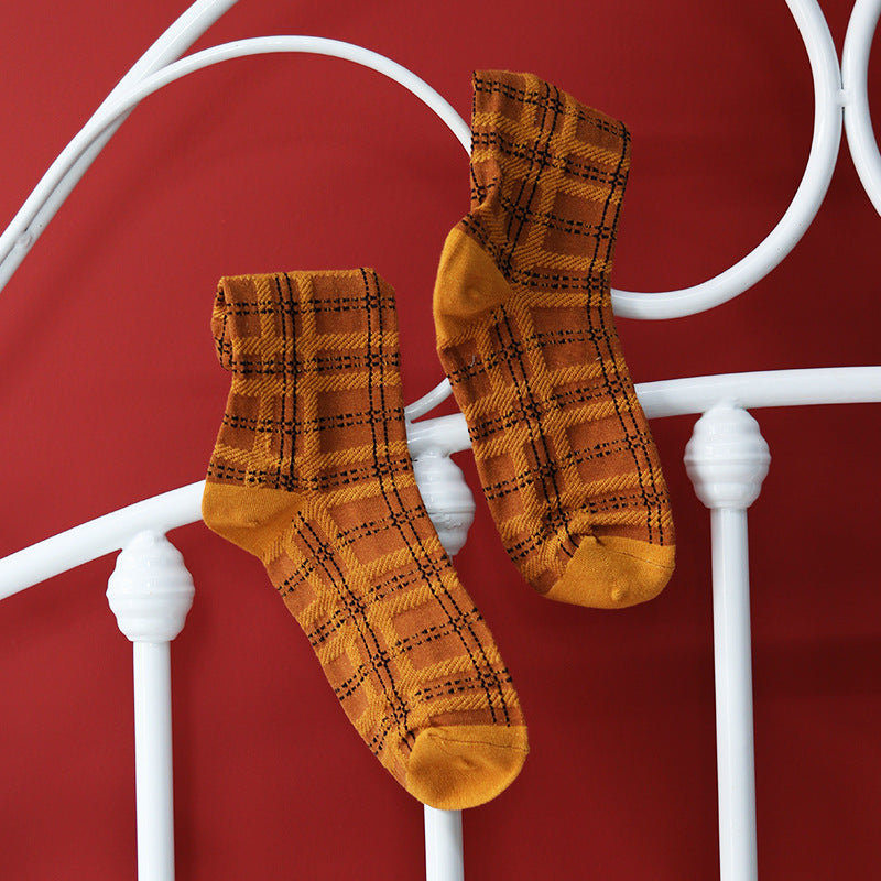 Women’s Micro Blossom Crew Socks – Fresh Moisture-Absorbing Combed Cotton-Blend Socks