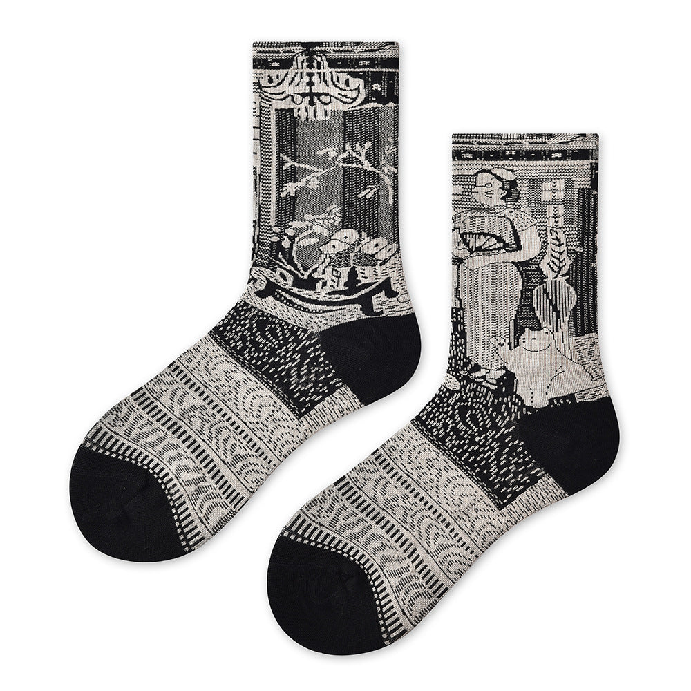 Women’s Elegant Sheen Crew Socks – Lightweight Boutique-Inspired Everyday Socks