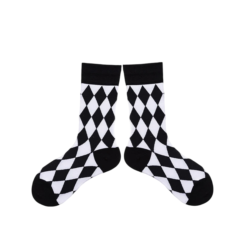 Unisex Whimsy Sketch Mid-Calf Socks – Novelty Cold-Weather Matching Socks