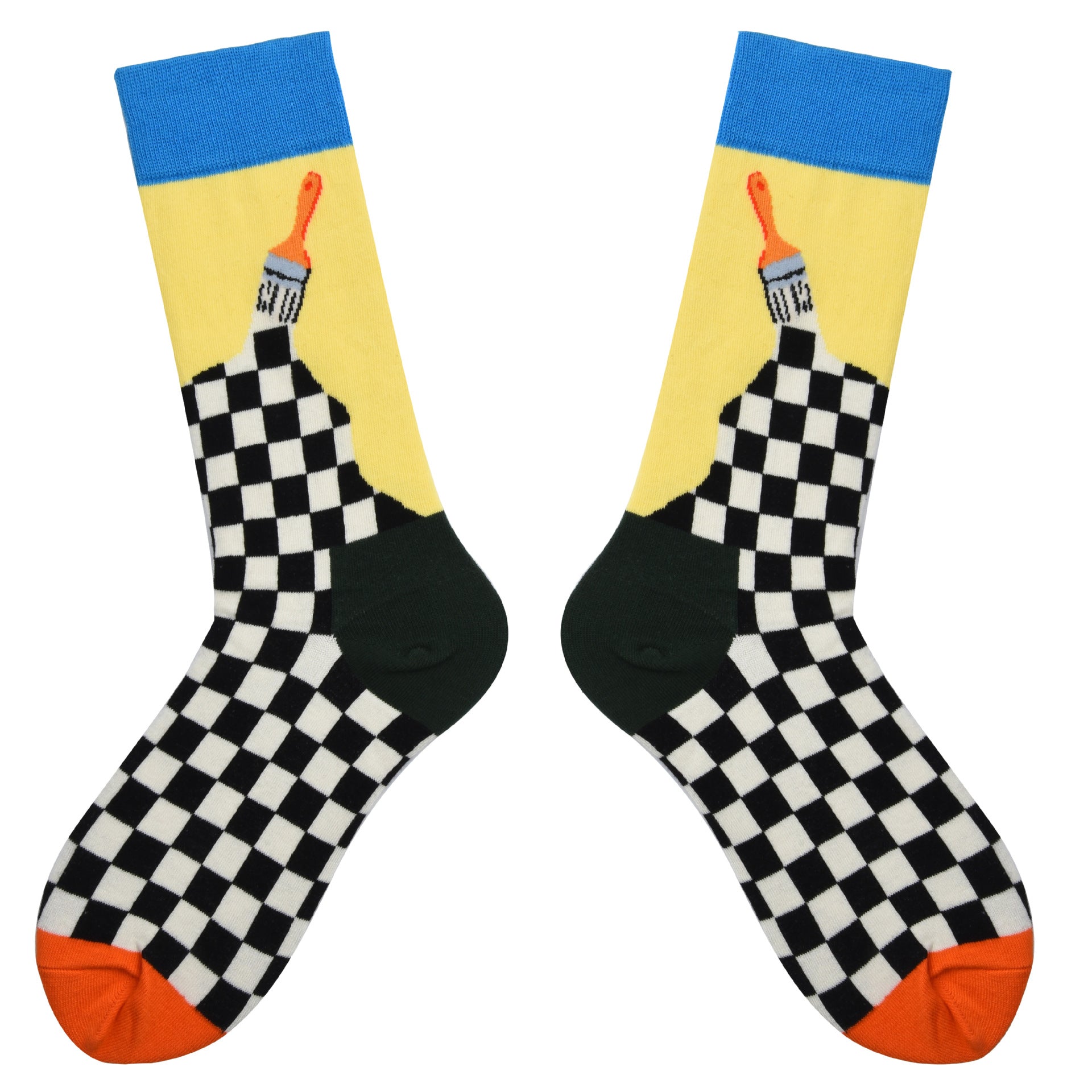 Women’s Playful Woven Character Mid-Calf Socks – Soft Everyday Novelty Socks