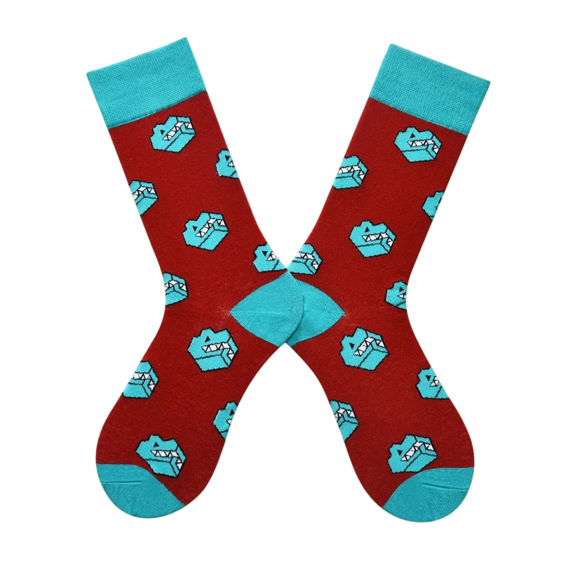 Unisex Whimsical Orchard High Socks – Fun Couple Streetwear Socks