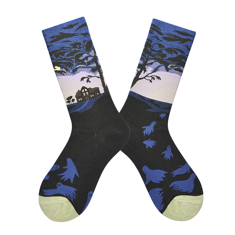 Women’s Minimal European Crew Socks – Versatile Cool-Season Fashion Socks