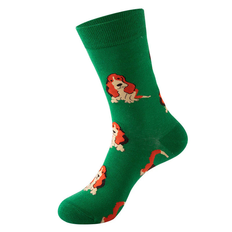 Unisex Quirky Animal Crew Socks – Trendy Cotton Long Socks for Fall Winter