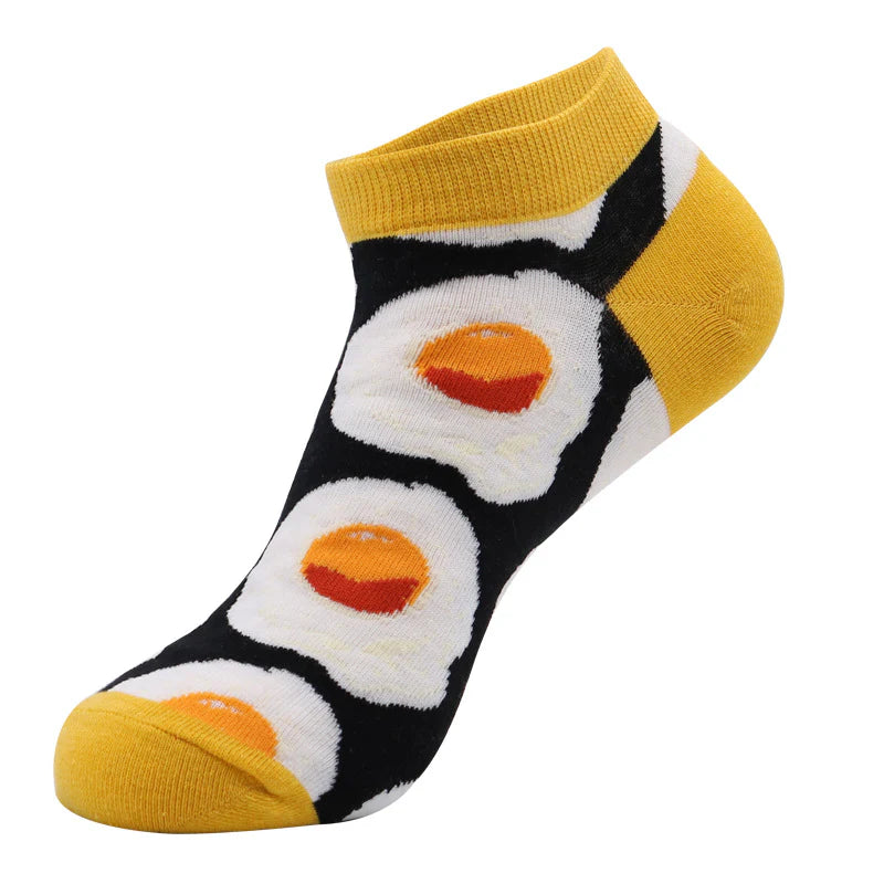 Men’s Fresh Fruit Ankle Socks – Thin Moisture-Absorbing Casual Socks
