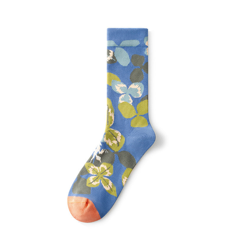 Gallery Edit Art-Inspired Combed Cotton Crew Socks