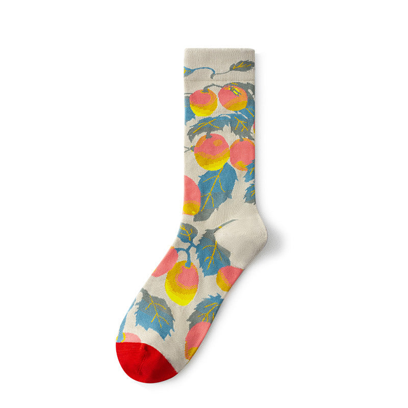 Gallery Edit Art-Inspired Combed Cotton Crew Socks