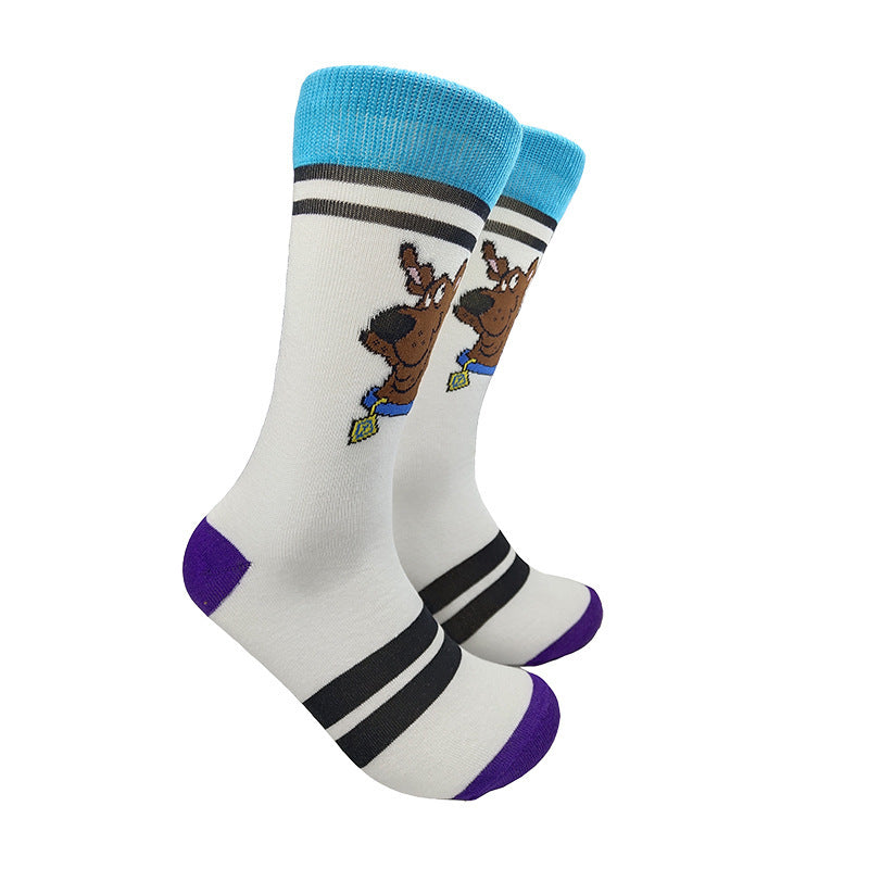 Unisex Mischievous Animal Crew Socks – Quirky Long Socks for Fall Winter
