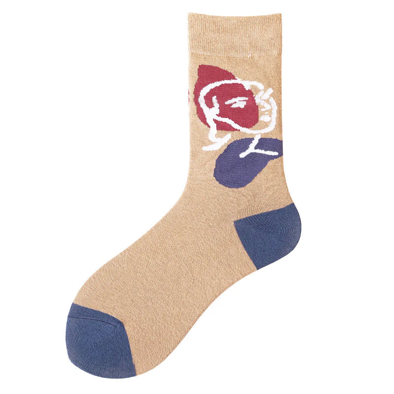 Unisex Playful Pattern Long Socks – Fashion Cotton Everyday Crew Socks