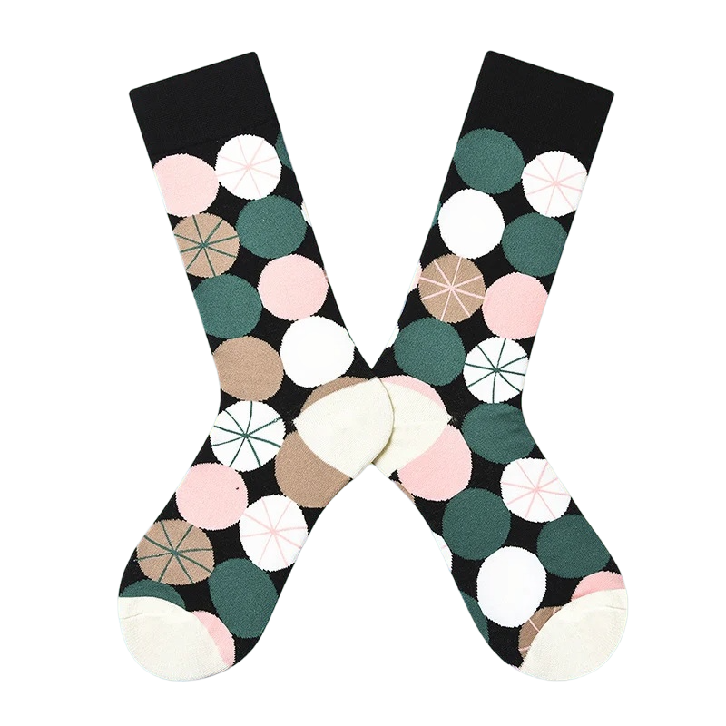 Women’s Checkerboard Long Crew Socks – Korean-Inspired Winter Streetwear Socks