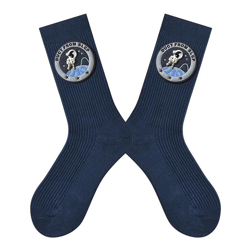 Women’s Safety-Pin Embellished Crew Socks – Alternative Street Style Socks