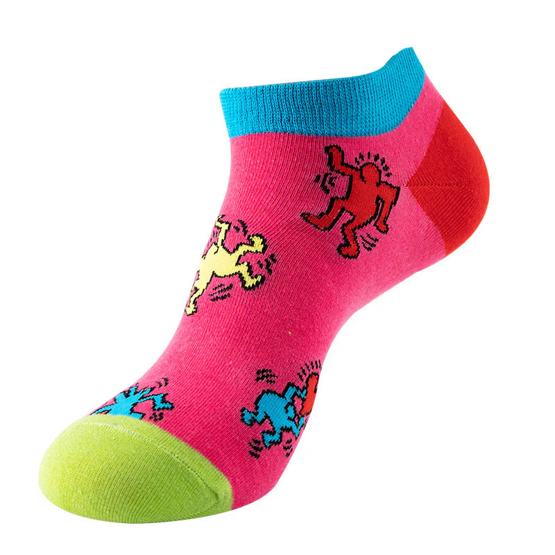 Unisex Color-Pop Ankle Socks – Cute Casual Short Socks for All Seasons