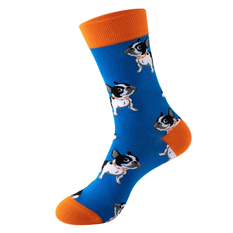 Unisex Crazy Critter Mid-Calf Socks – Novelty Cotton Socks for Autumn Winter