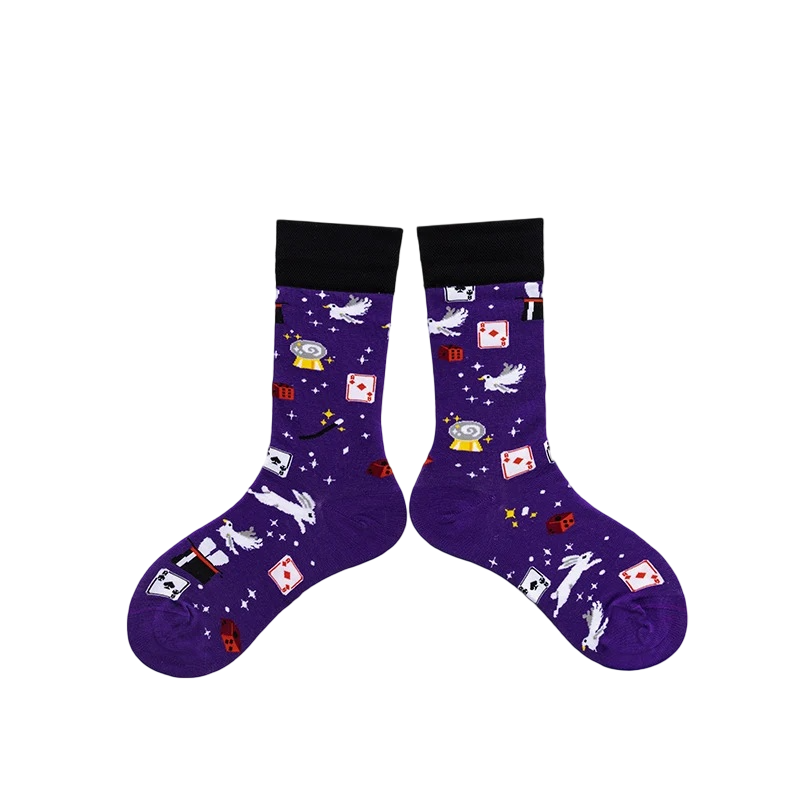 Unisex Oddball Cartoon Tube Socks – Creative Casual Socks for Couples