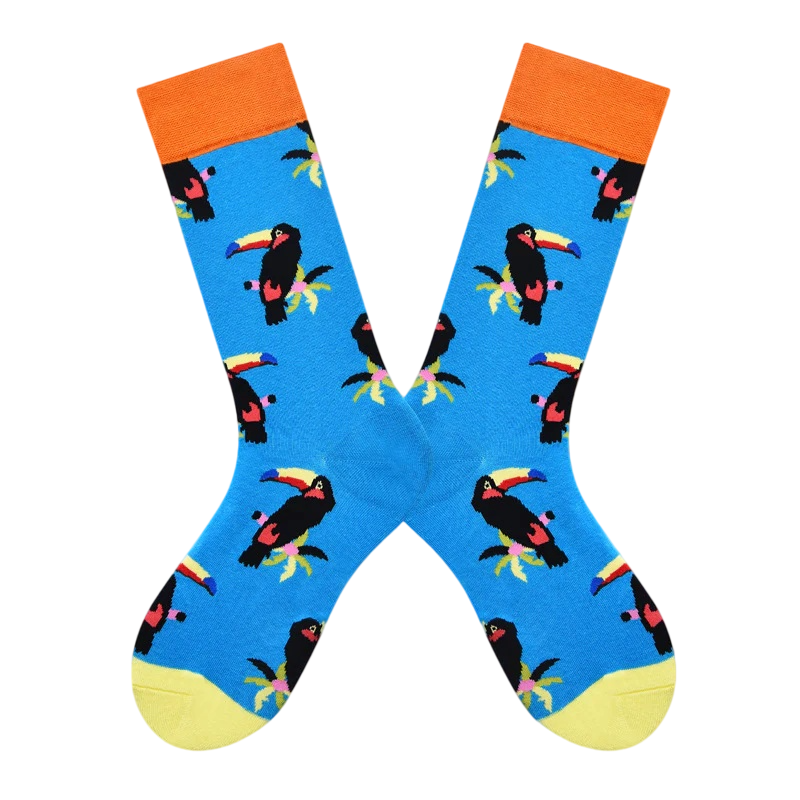 Women’s Abstract Critter Tall Socks – Color-Pop Scandinavian-Inspired Casual Socks