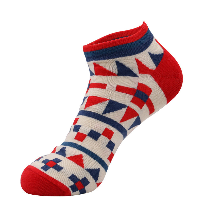 Unisex Cute Pattern No-Show Socks – Lightweight Cotton Summer Boat Socks