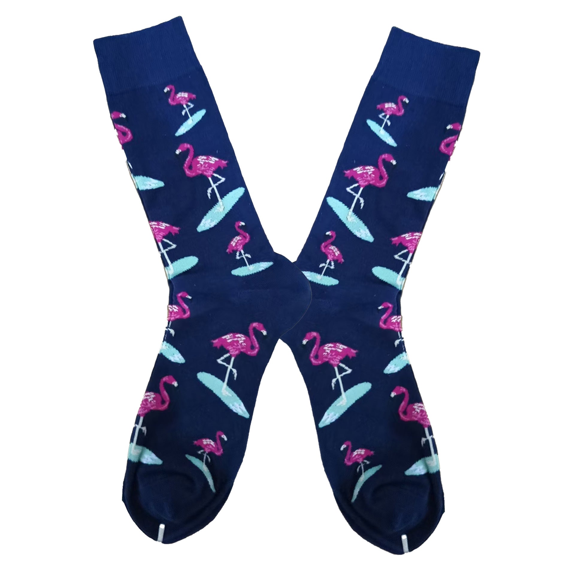 Unisex Offbeat Mid-Calf Socks – Playful Urban Cotton-Blend Casual Socks
