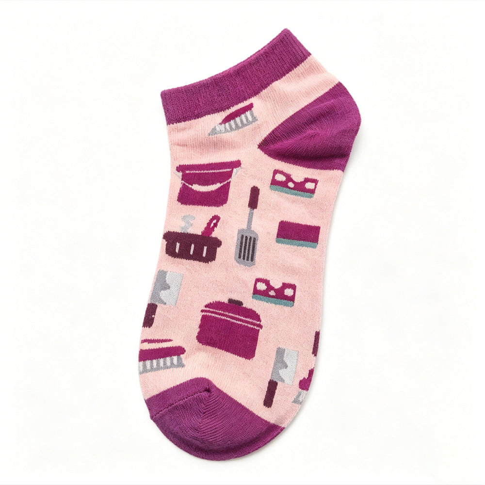 Unisex Vibrant Short Socks – Fun Casual Streetwear Socks for Men and Women