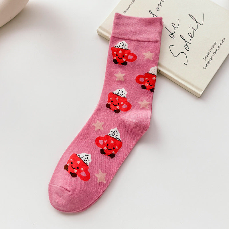 Unisex Harajuku Animal Crew Socks – Cute Preppy Couple Casual Socks