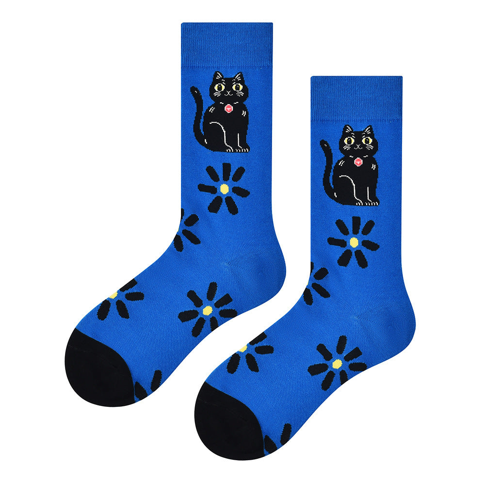 Unisex Nordic Street Style Long Socks – Comfortable Everyday Couple Socks