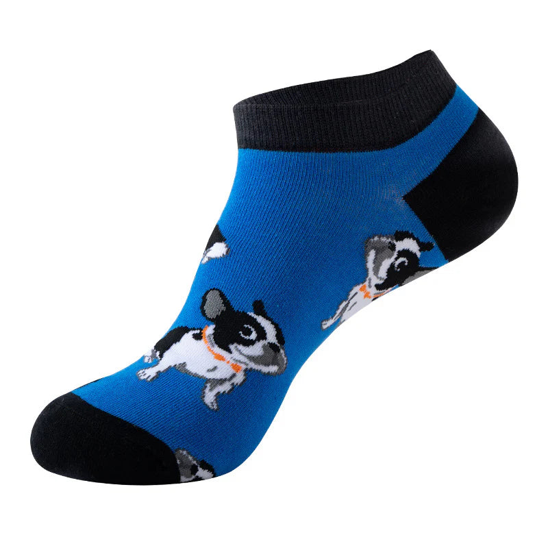 Unisex Cute Animal Low Cut Socks – Lightweight Cotton No-Show Boat Socks