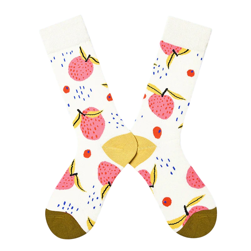 Women’s Block Check Tube Socks – Moisture-Absorbing Urban Fashion Socks