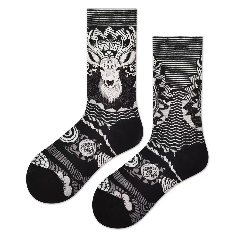 Women’s Mulberry Silk-Blend Crew Socks – Japanese-Inspired Lightweight Summer Socks