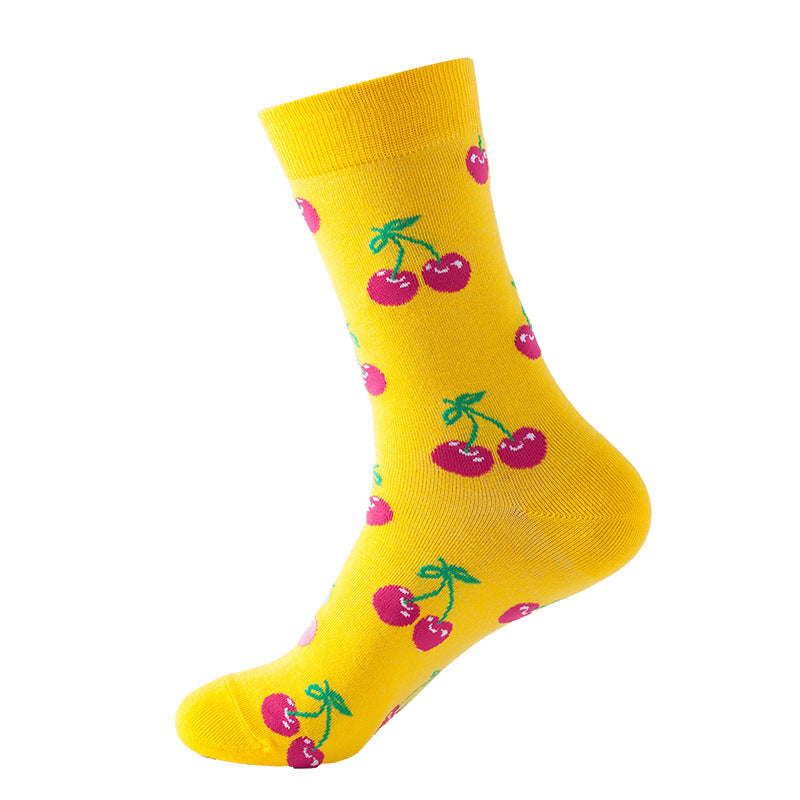 Fruit Pattern Crew Socks