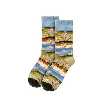 Gallery Edit Art-Inspired Combed Cotton Crew Socks