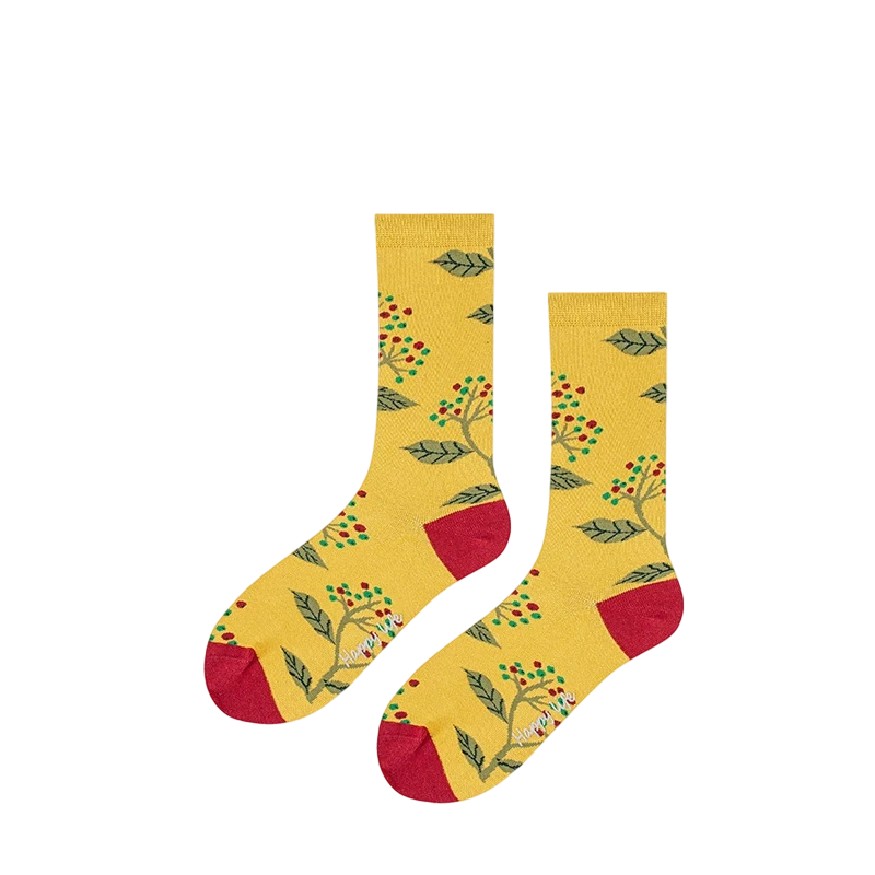 Women’s Impressionist Critter Long Socks – Soft Art-Inspired Everyday Socks