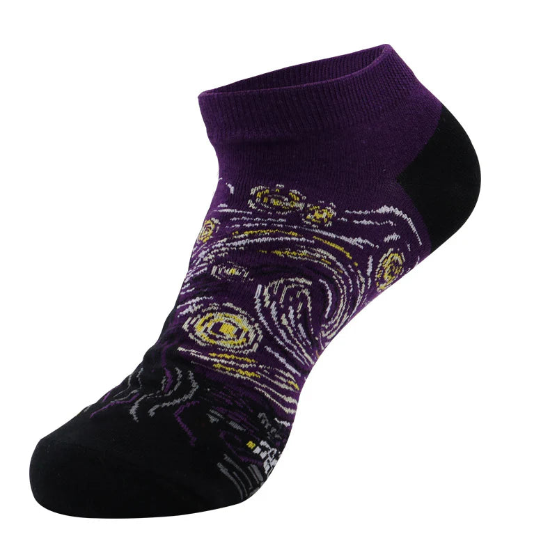 Men’s Fruit Medley Short Socks – Soft Cotton-Blend Spring Summer Socks