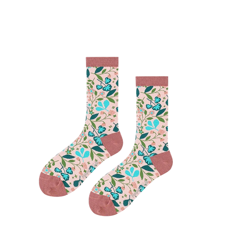 Women’s Impressionist Critter Long Socks – Soft Art-Inspired Everyday Socks