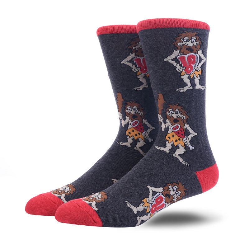 Men’s Japanese Food Long Crew Socks – Retro Streetwear Everyday Socks