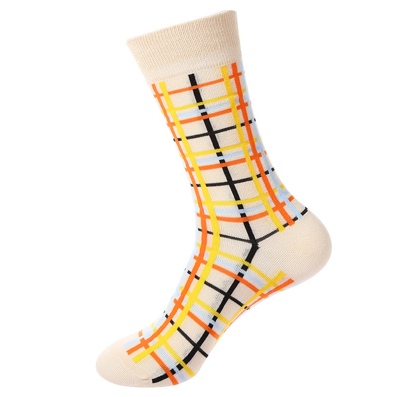 Women’s Heritage Plaid Crew Socks – British Casual Cotton Long Socks