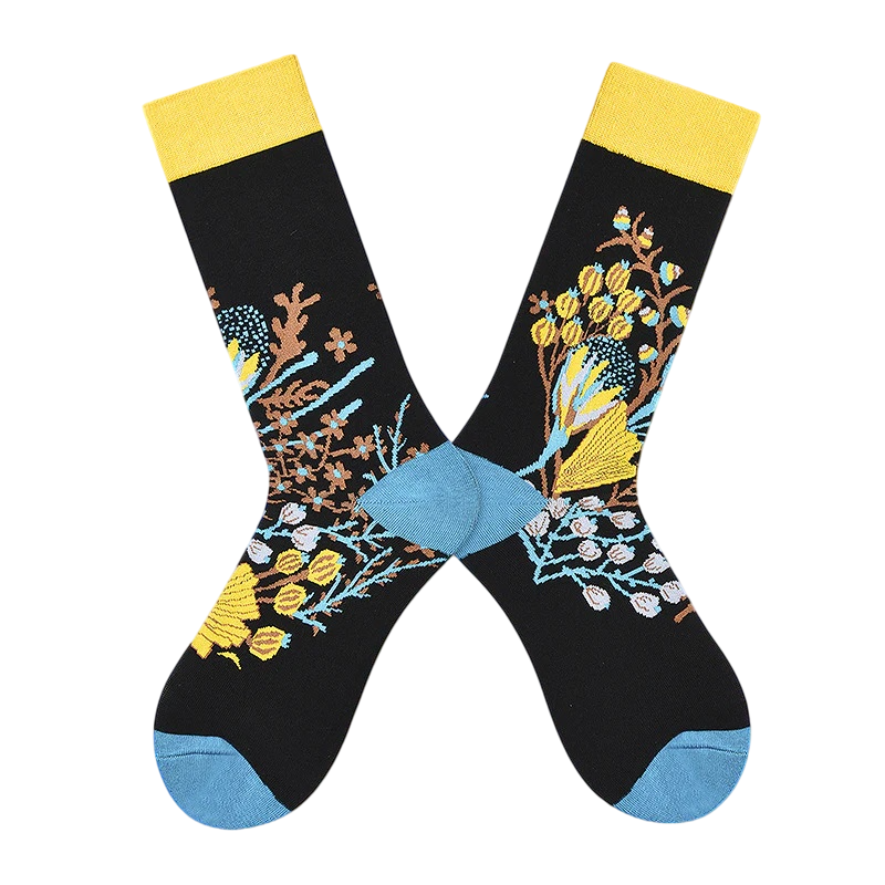 Women’s Block Check Tube Socks – Moisture-Absorbing Urban Fashion Socks