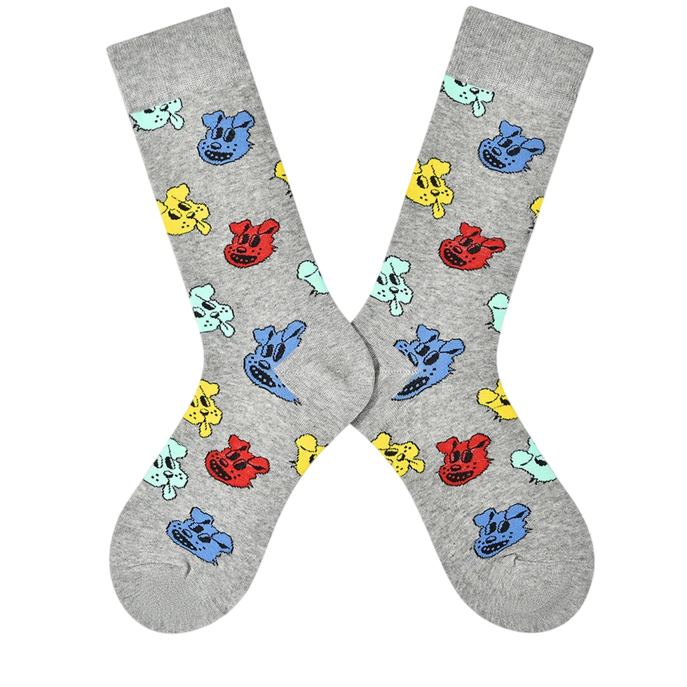 Women’s Scandinavian Rabbit Mid-Calf Socks – Combed Cotton-Blend Casual Socks