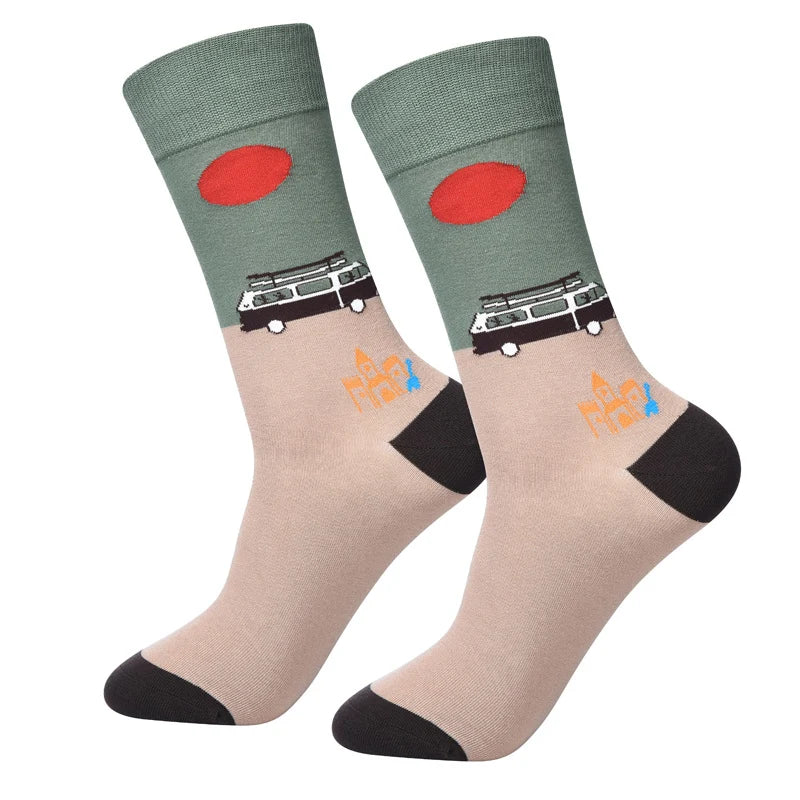 Men’s Essential Smooth-Toe Crew Socks – Combed Cotton-Blend Everyday Socks